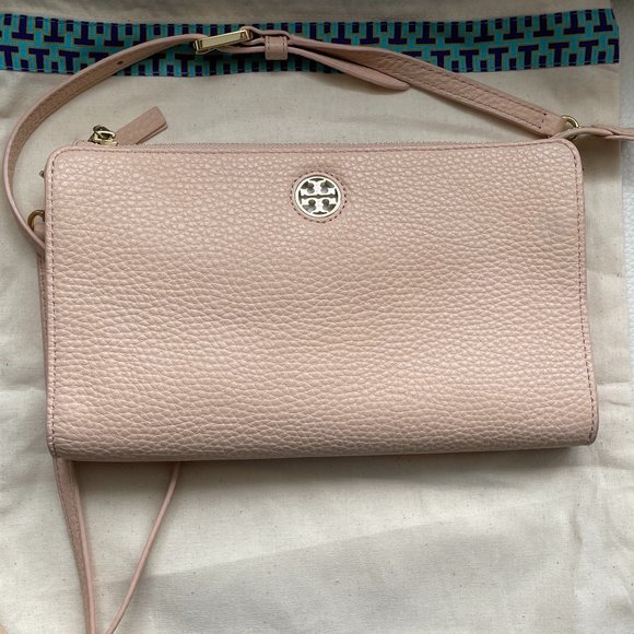 COPY - Tory Burch Small slim cross body leather bag, light pink-peach - Picture 3 of 10